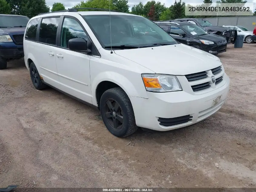 2010 Dodge Grand Caravan Se VIN: 2D4RN4DE1AR483692 Lot: 42576803