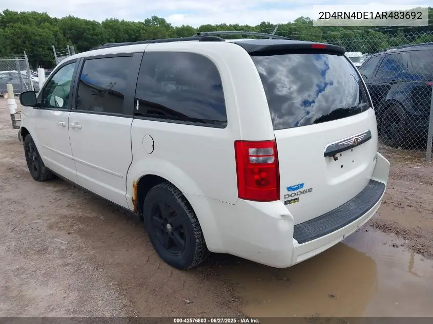 2010 Dodge Grand Caravan Se VIN: 2D4RN4DE1AR483692 Lot: 42576803