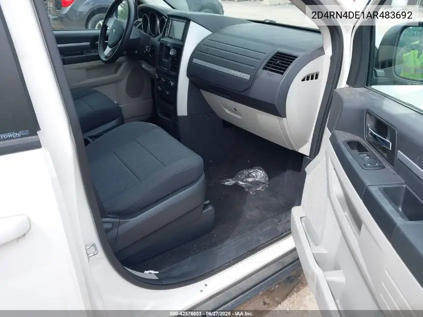 2010 Dodge Grand Caravan Se VIN: 2D4RN4DE1AR483692 Lot: 42576803