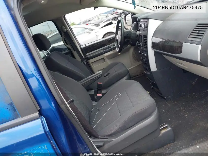 2010 Dodge Grand Caravan Sxt VIN: 2D4RN5D10AR475375 Lot: 42617668