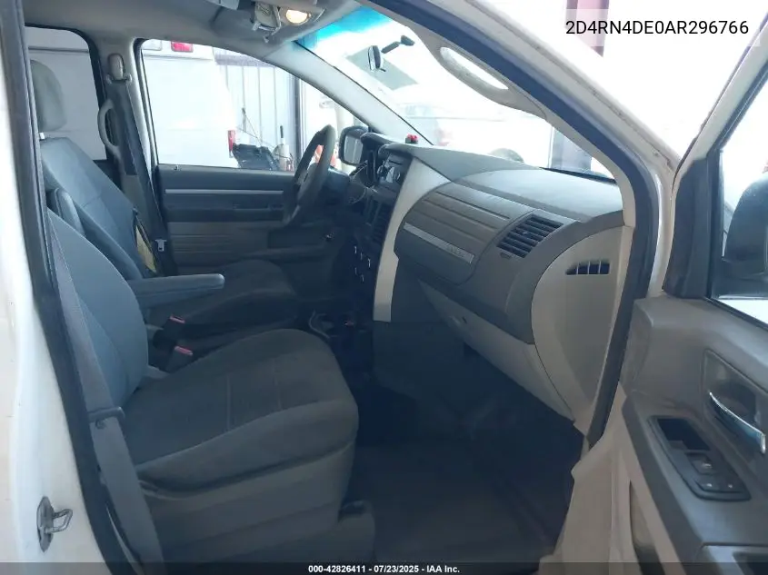 2010 Dodge Grand Caravan Se VIN: 2D4RN4DE0AR296766 Lot: 42826411