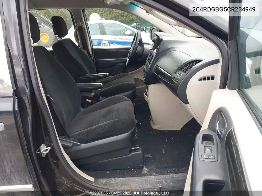 2012 Dodge Grand Caravan VIN: 2C4RDGBG5CR234949 Lot: 12297555