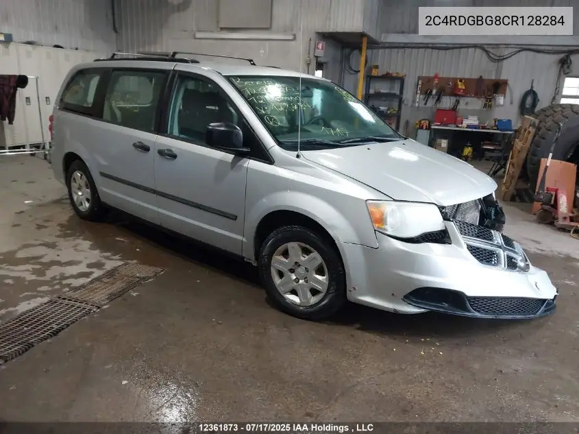 2012 Dodge Grand Caravan Se/Sxt VIN: 2C4RDGBG8CR128284 Lot: 12361873X