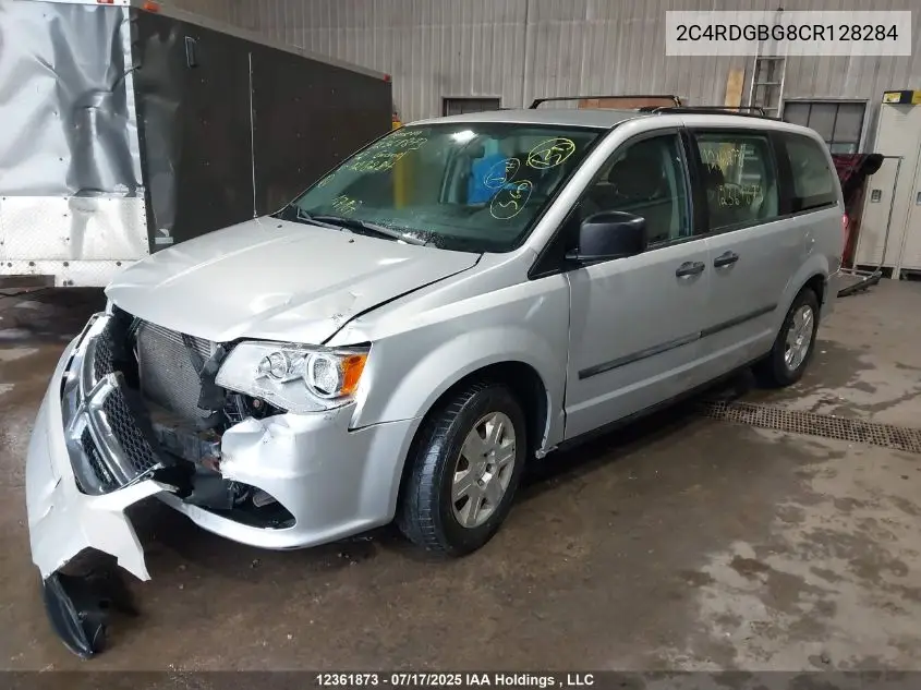2012 Dodge Grand Caravan Se/Sxt VIN: 2C4RDGBG8CR128284 Lot: 12361873X