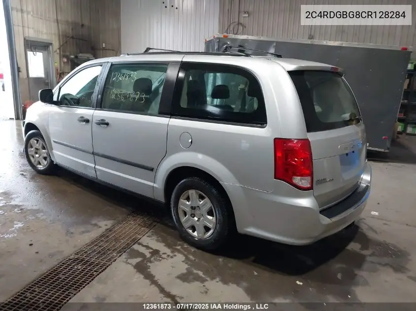 2012 Dodge Grand Caravan Se/Sxt VIN: 2C4RDGBG8CR128284 Lot: 12361873X