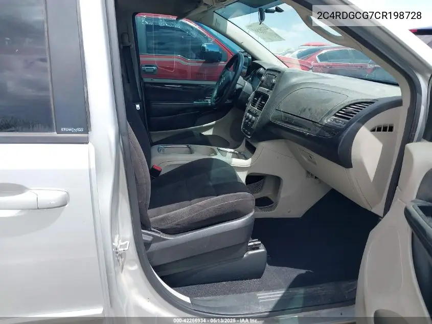 2012 Dodge Grand Caravan Sxt VIN: 2C4RDGCG7CR198728 Lot: 42266934