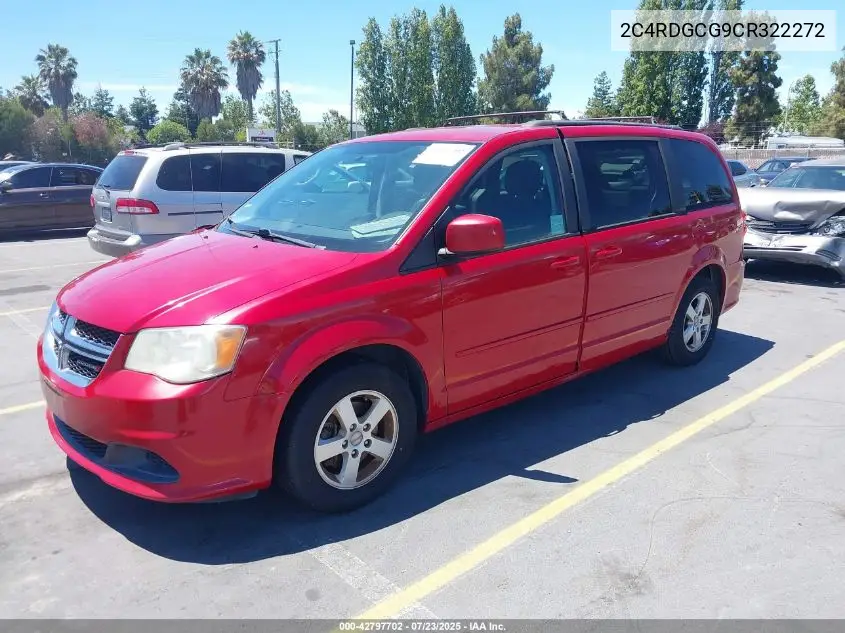 2012 Dodge Grand Caravan Sxt VIN: 2C4RDGCG9CR322272 Lot: 42797702