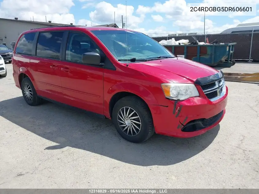 2013 Dodge Grand Caravan Se/Sxt VIN: 2C4RDGBG5DR606601 Lot: 12318829
