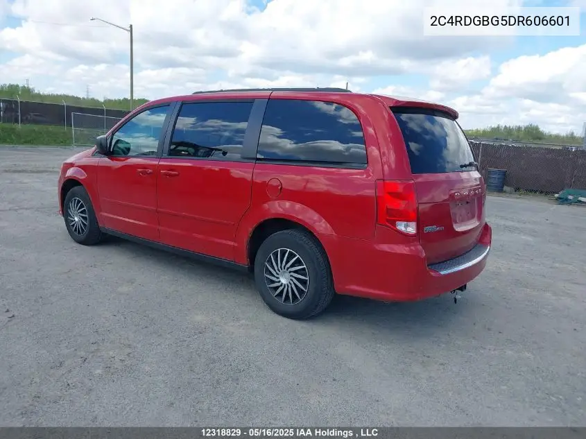 2013 Dodge Grand Caravan Se/Sxt VIN: 2C4RDGBG5DR606601 Lot: 12318829