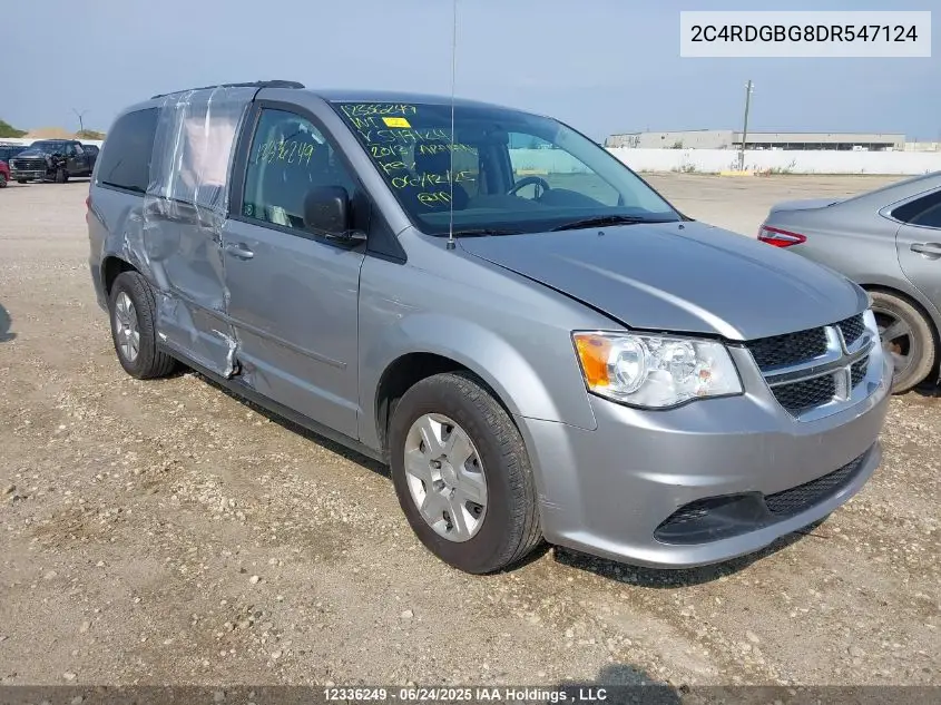 2013 Dodge Grand Caravan Se VIN: 2C4RDGBG8DR547124 Lot: 12336249