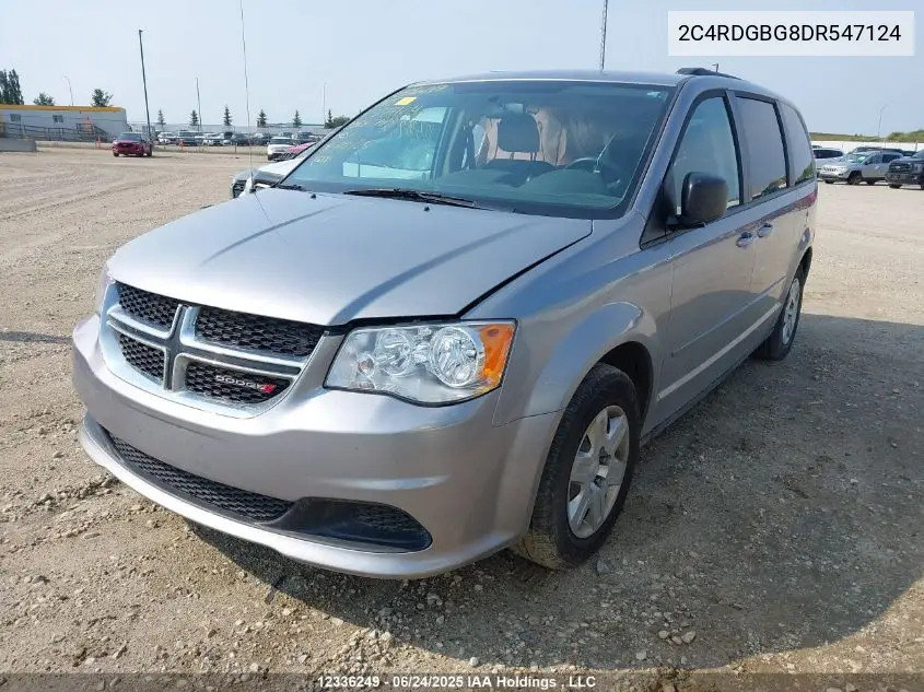 2013 Dodge Grand Caravan Se VIN: 2C4RDGBG8DR547124 Lot: 12336249