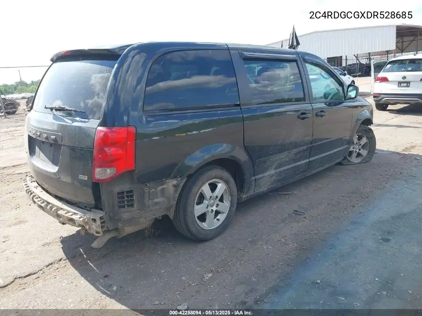 2013 Dodge Grand Caravan Sxt VIN: 2C4RDGCGXDR528685 Lot: 42258094