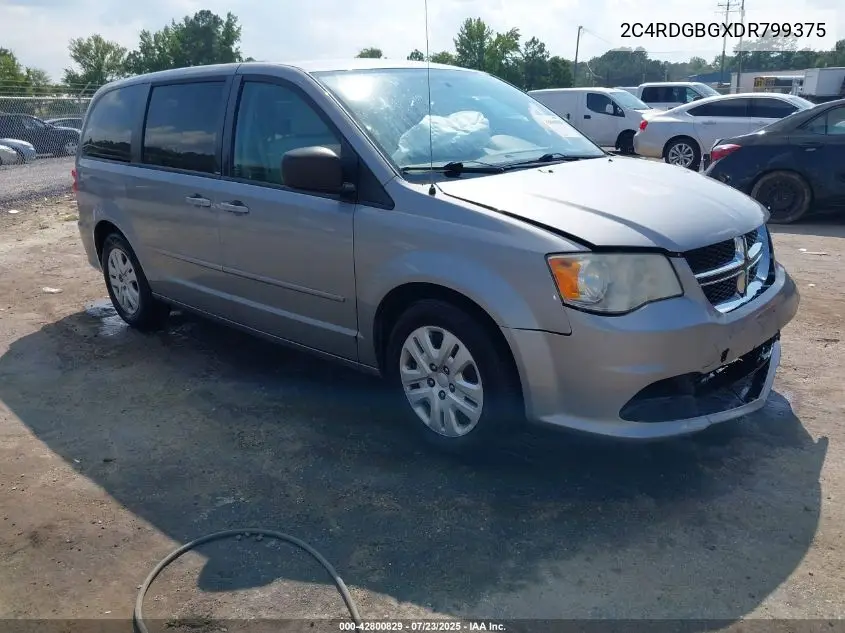 2013 Dodge Grand Caravan Se VIN: 2C4RDGBGXDR799375 Lot: 42800829