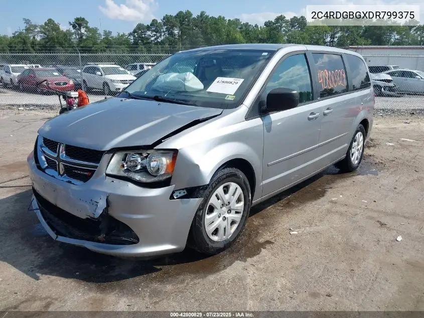 2013 Dodge Grand Caravan Se VIN: 2C4RDGBGXDR799375 Lot: 42800829
