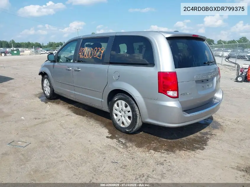 2013 Dodge Grand Caravan Se VIN: 2C4RDGBGXDR799375 Lot: 42800829