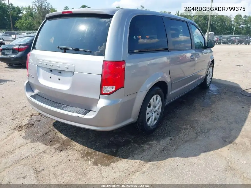 2013 Dodge Grand Caravan Se VIN: 2C4RDGBGXDR799375 Lot: 42800829