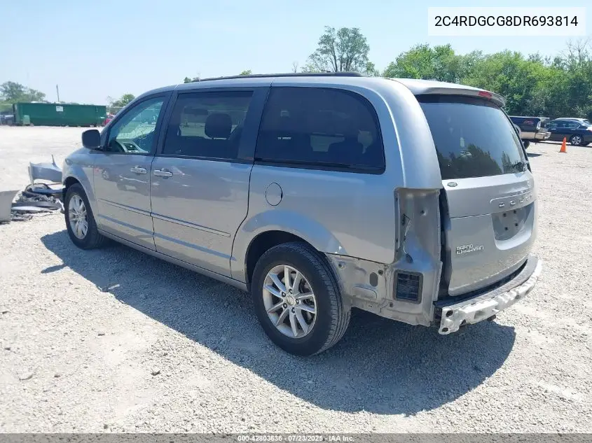 2C4RDGCG8DR693814 2013 Dodge Grand Caravan Sxt