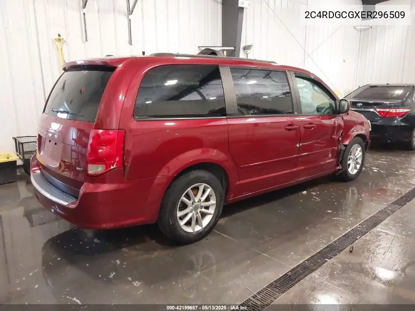 2014 Dodge Grand Caravan Sxt VIN: 2C4RDGCGXER296509 Lot: 42199687
