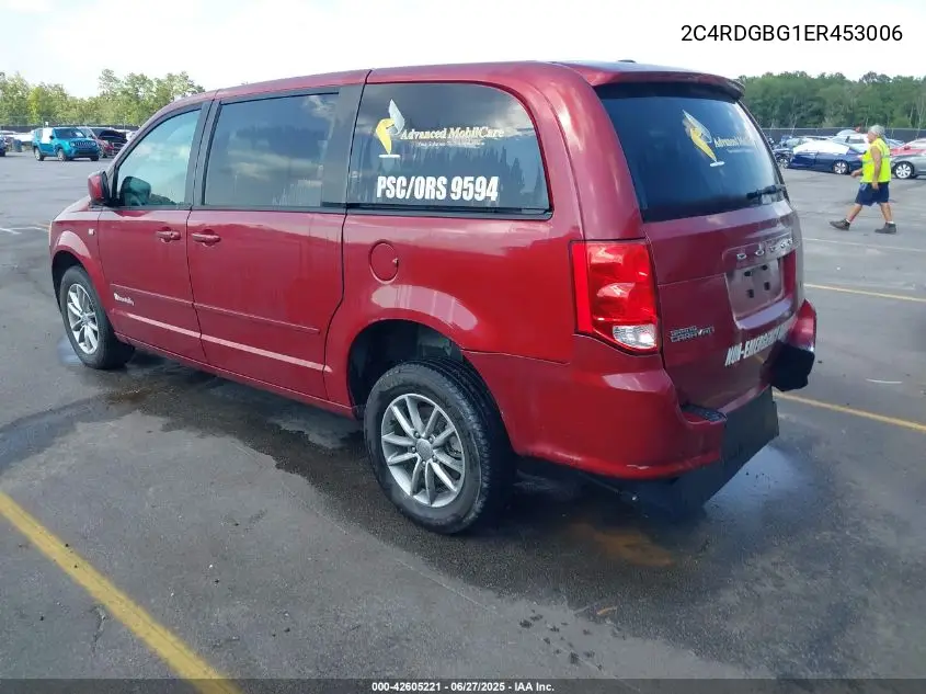 2014 Dodge Grand Caravan Se 30Th Anniversary VIN: 2C4RDGBG1ER453006 Lot: 42605221