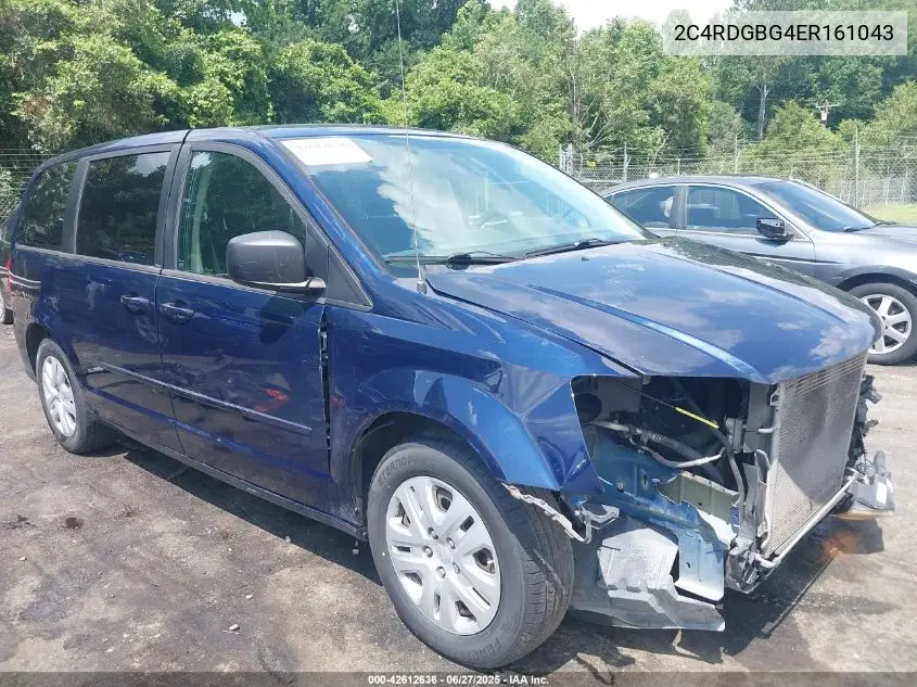 2014 Dodge Grand Caravan Se VIN: 2C4RDGBG4ER161043 Lot: 42612636