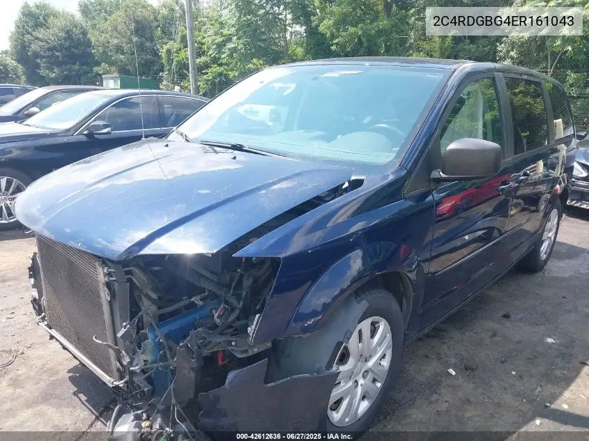 2014 Dodge Grand Caravan Se VIN: 2C4RDGBG4ER161043 Lot: 42612636