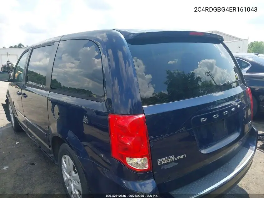 2014 Dodge Grand Caravan Se VIN: 2C4RDGBG4ER161043 Lot: 42612636