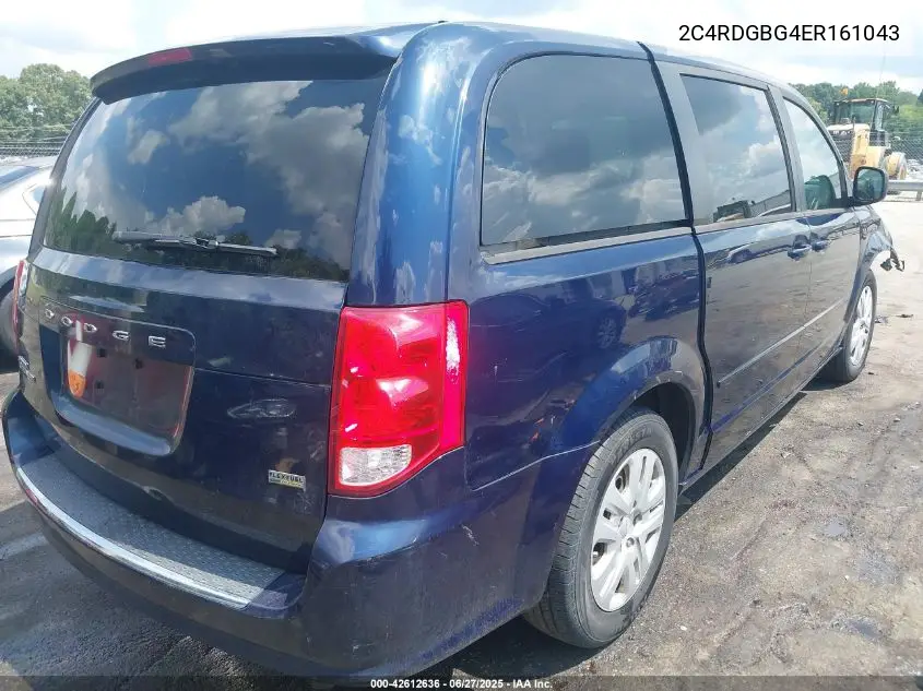 2014 Dodge Grand Caravan Se VIN: 2C4RDGBG4ER161043 Lot: 42612636
