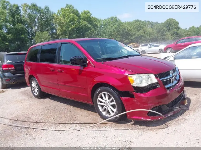 2014 Dodge Grand Caravan Sxt VIN: 2C4RDGCG9ER429776 Lot: 42621326