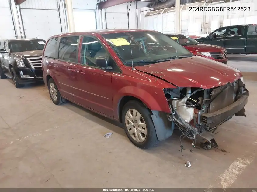 2015 Dodge Grand Caravan Se VIN: 2C4RDGBG8FR542623 Lot: 42031364