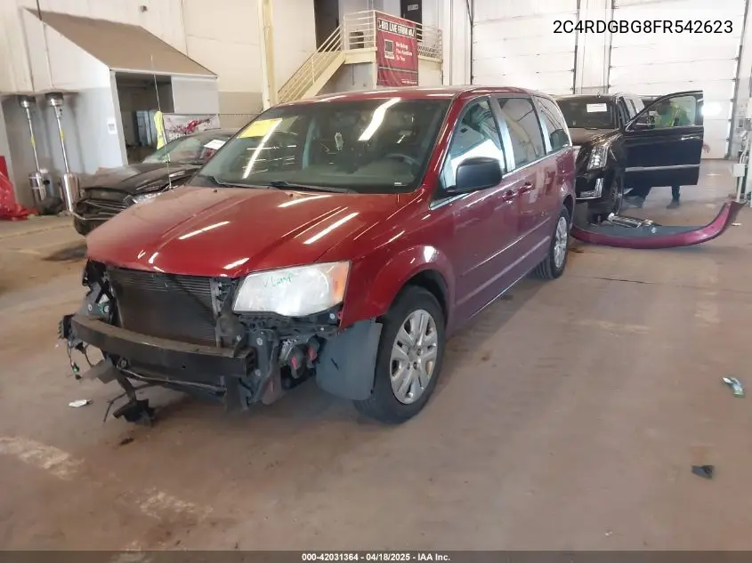 2015 Dodge Grand Caravan Se VIN: 2C4RDGBG8FR542623 Lot: 42031364