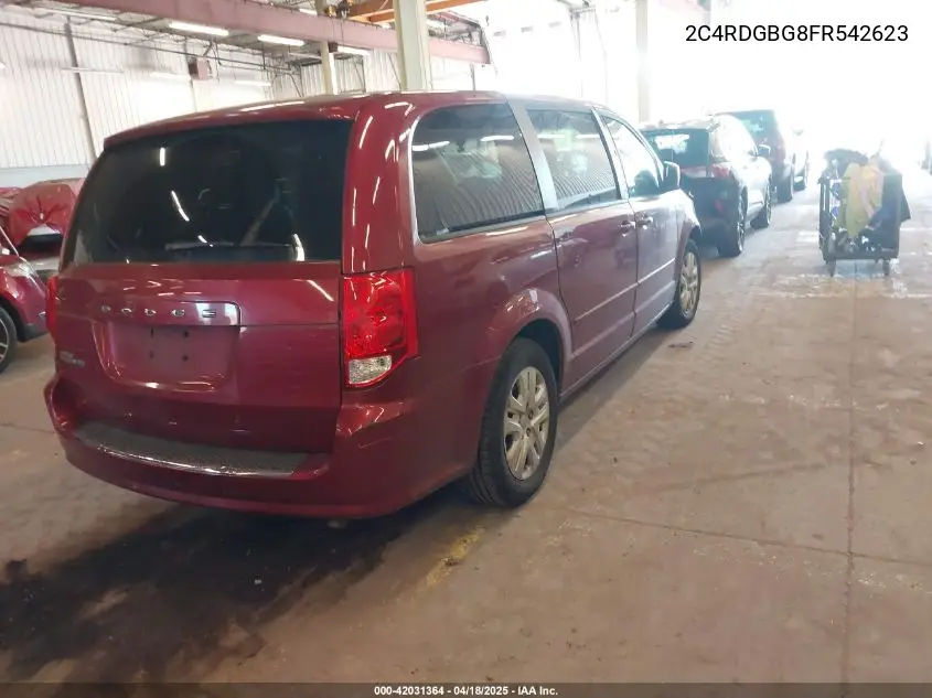 2015 Dodge Grand Caravan Se VIN: 2C4RDGBG8FR542623 Lot: 42031364