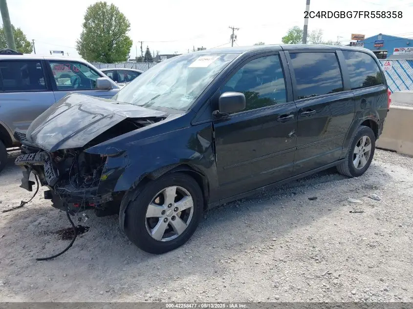 2015 Dodge Grand Caravan Se VIN: 2C4RDGBG7FR558358 Lot: 42258477