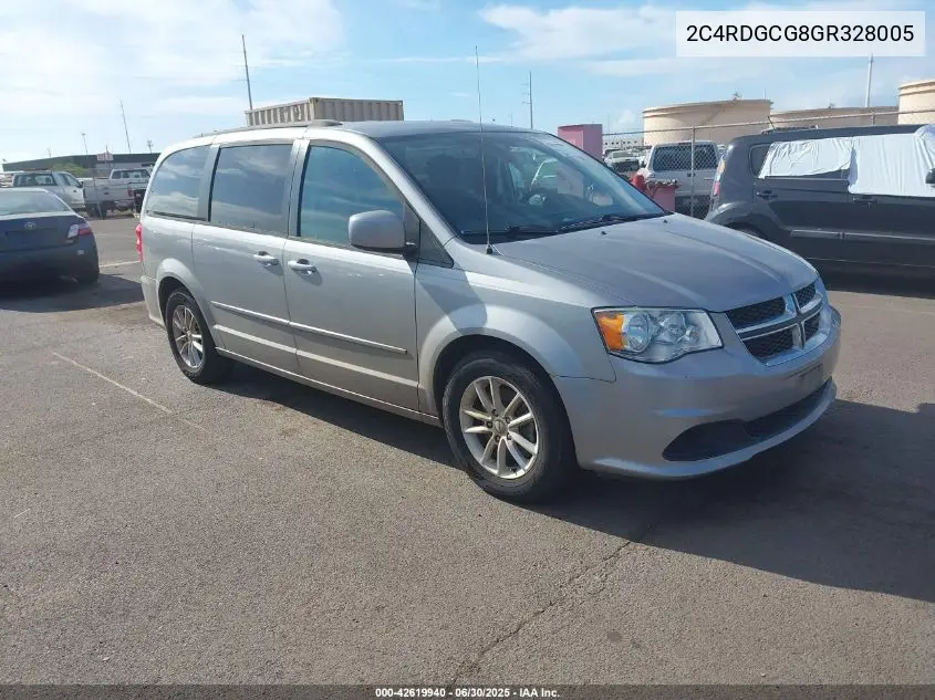 2016 Dodge Grand Caravan Sxt VIN: 2C4RDGCG8GR328005 Lot: 42619940