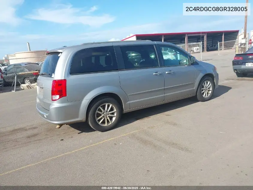 2016 Dodge Grand Caravan Sxt VIN: 2C4RDGCG8GR328005 Lot: 42619940