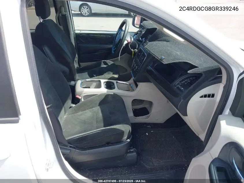 2016 Dodge Grand Caravan Sxt VIN: 2C4RDGCG8GR339246 Lot: 42787495