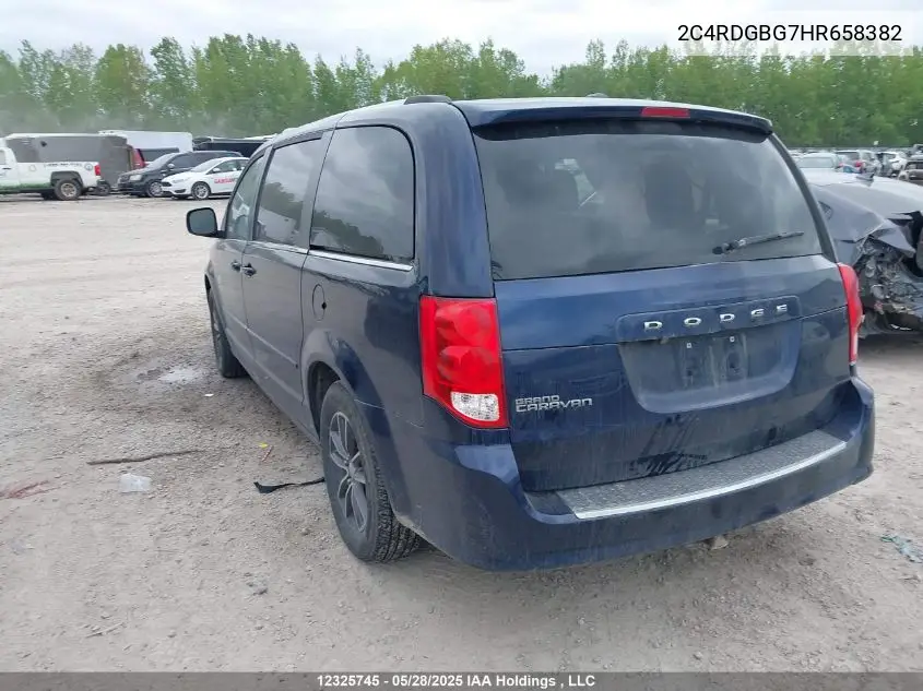 2017 Dodge Grand Caravan Se VIN: 2C4RDGBG7HR658382 Lot: 12325745