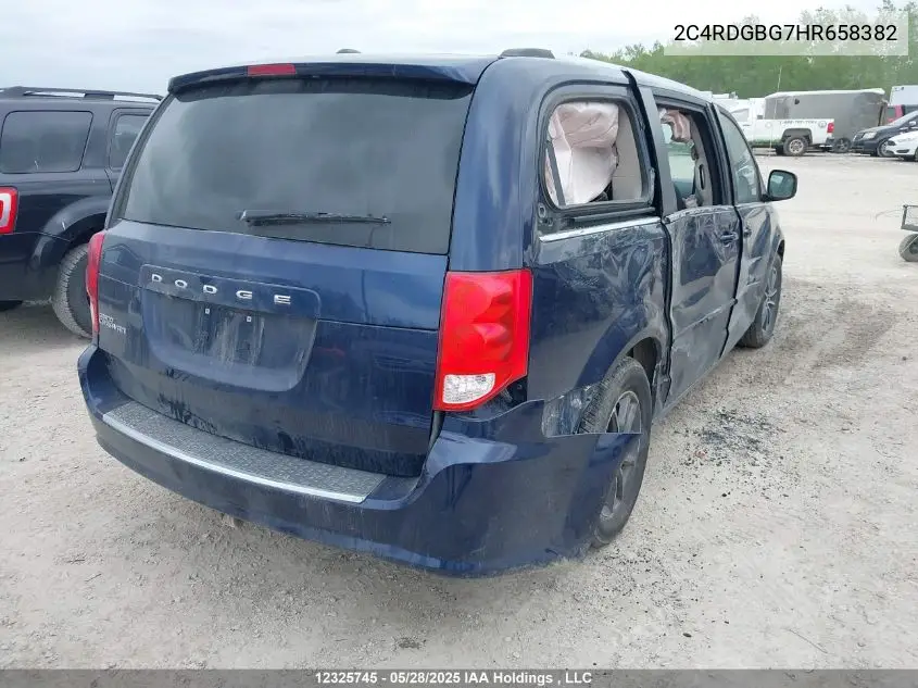 2017 Dodge Grand Caravan Se VIN: 2C4RDGBG7HR658382 Lot: 12325745