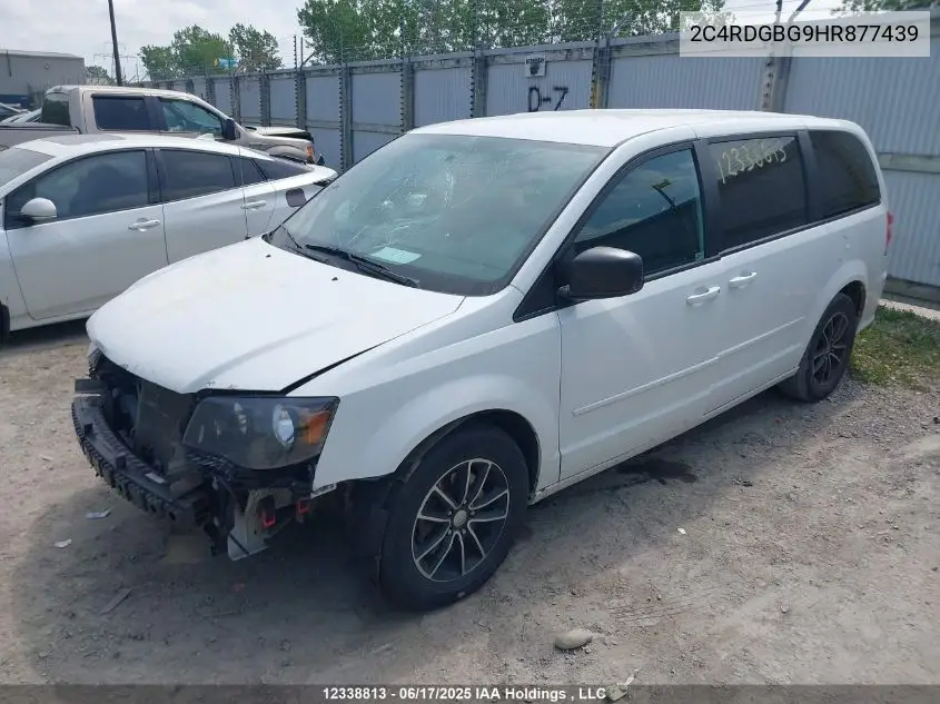 2017 Dodge Grand Caravan Cvp/Sxt VIN: 2C4RDGBG9HR877439 Lot: 12338813