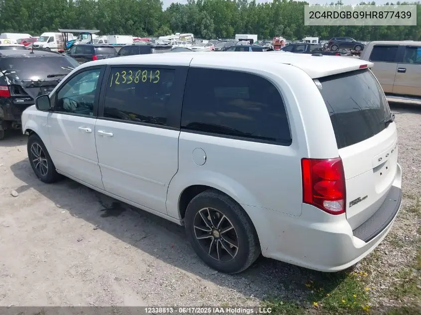 2017 Dodge Grand Caravan Cvp/Sxt VIN: 2C4RDGBG9HR877439 Lot: 12338813