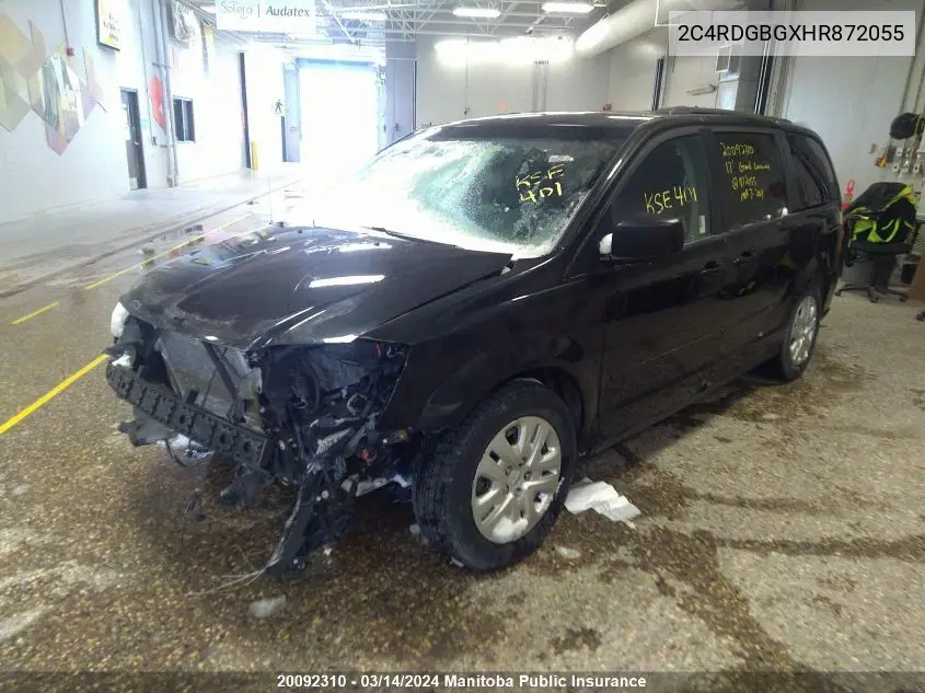 2017 Dodge Grand Caravan Sxt VIN: 2C4RDGBGXHR872055 Lot: 20092310