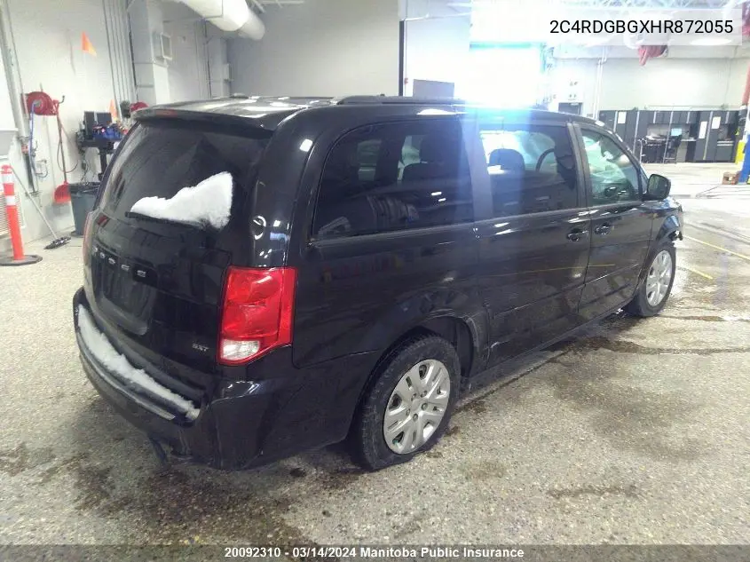 2017 Dodge Grand Caravan Sxt VIN: 2C4RDGBGXHR872055 Lot: 20092310