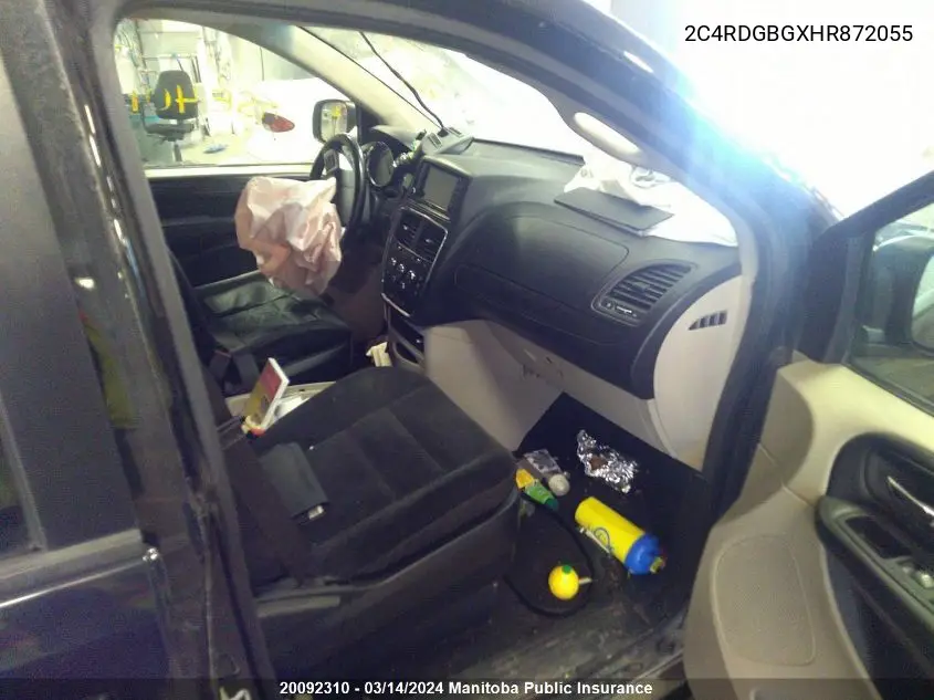 2017 Dodge Grand Caravan Sxt VIN: 2C4RDGBGXHR872055 Lot: 20092310