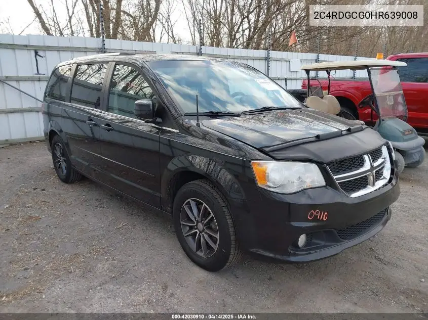 2017 Dodge Grand Caravan Sxt VIN: 2C4RDGCG0HR639008 Lot: 42030910