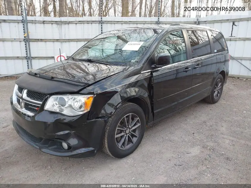 2017 Dodge Grand Caravan Sxt VIN: 2C4RDGCG0HR639008 Lot: 42030910