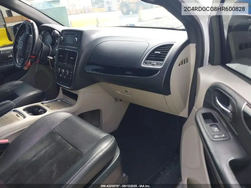 2017 Dodge Grand Caravan Sxt VIN: 2C4RDGCG8HR600828 Lot: 42255787