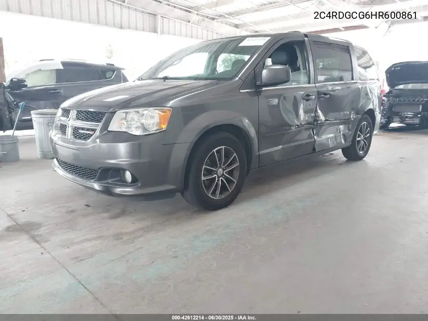2017 Dodge Grand Caravan Sxt VIN: 2C4RDGCG6HR600861 Lot: 42612214