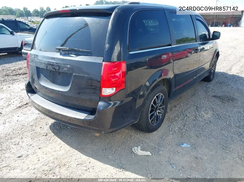 2017 Dodge Grand Caravan Sxt VIN: 2C4RDGCG9HR857142 Lot: 42615829