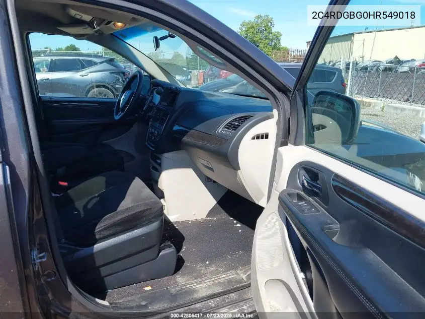 2017 Dodge Grand Caravan Se VIN: 2C4RDGBG0HR549018 Lot: 42805417