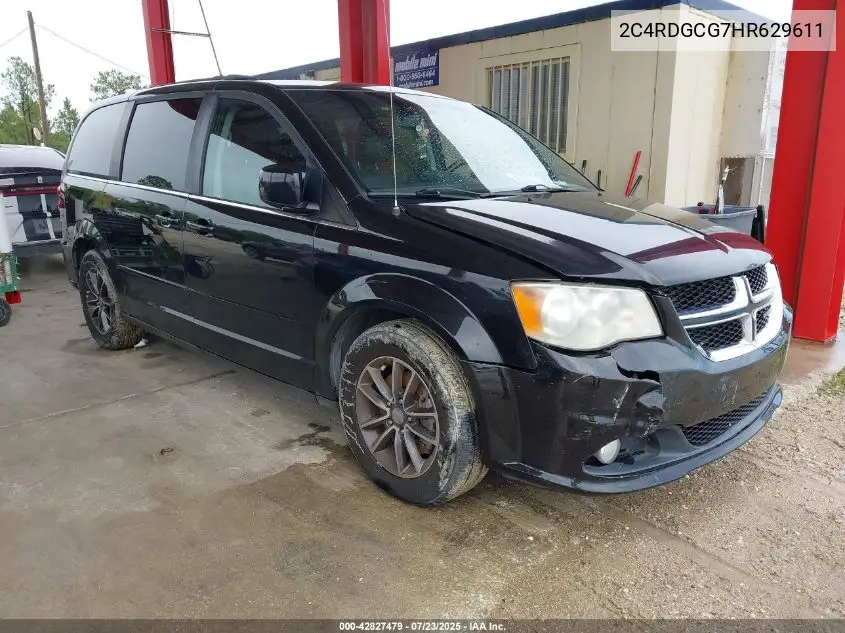 2C4RDGCG7HR629611 2017 Dodge Grand Caravan Sxt