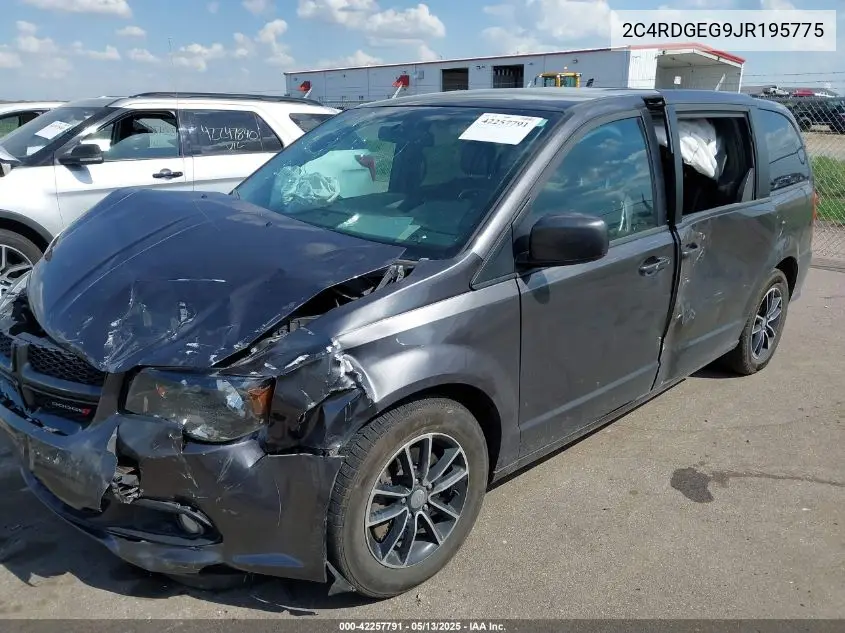 2018 Dodge Grand Caravan Gt VIN: 2C4RDGEG9JR195775 Lot: 42257791